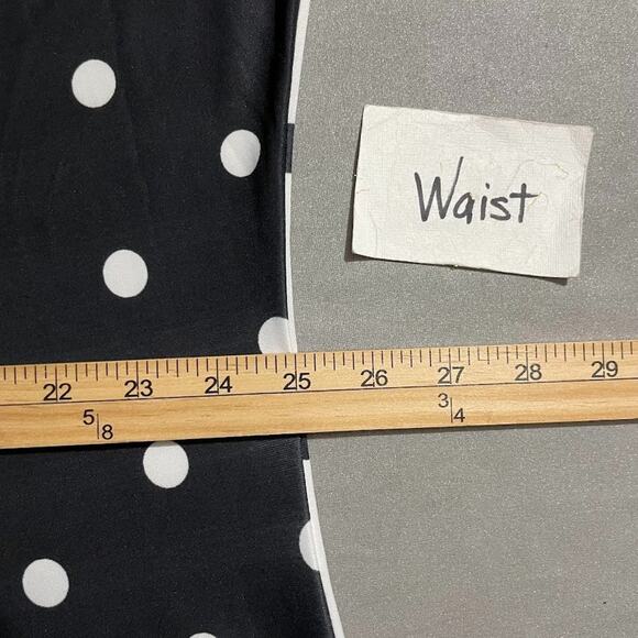 Lily by Firmiana Tunic Top Plus Size 4XL Black White Polka Dot Stretch Easy Care - Picture 10 of 11